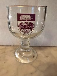 University Of Chicago Crescat Scientia Vita Excolatur' Large Glass Goblet