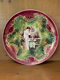 Art Nouveau Hand Painted Plate Made In Austria