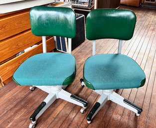 Vintage Industrial Swivel / Tilt Task Chairs Possibly Goodform General Co
