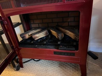 Brick Red Dura Flame Heater With Remote