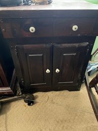 Dark Walnut End Table 1970's