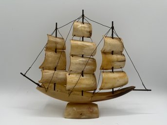 A Bone Sailing Ship Model