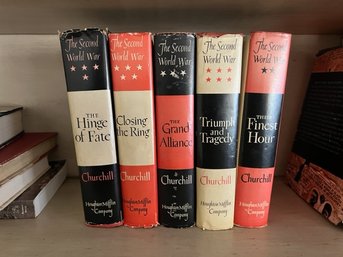 5 Winston Churchill Books First Editions