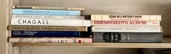 11 Various Art Books,  Chagall, History Of Art, Eisenstaedt, Remington ETC