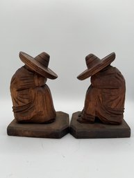 A Pair Of Mexican Wooden Bookends?, A Man And A Women, Stash Holders?