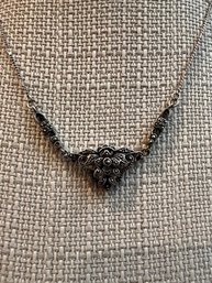 MARCASITE NECKLACE  On Silver Chain