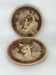 A Pair Of Incolay Stone Studios Plates