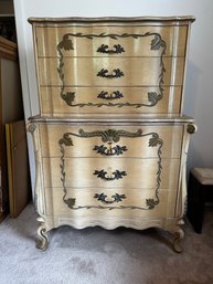 French Provincial High Boy Dresser Excellent Condition