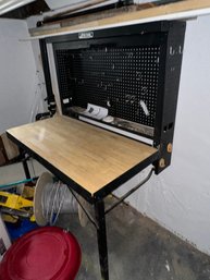 A Wall Mounted Fold Away Work Table. By Lifetime