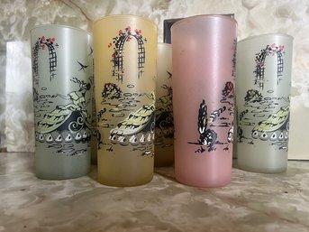 Group Of 8 Blendo Satin Tom Collins Glasses