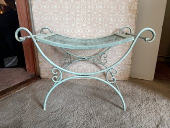 1950's Wrought Iron Bench