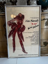 Liza Minelli 'The Act' Original Framed Broadway Window Card 1972