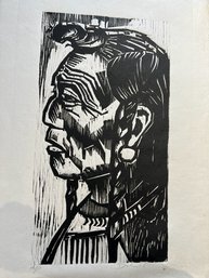 Exceptional RARE Werner Drewes Woodcut Print  Listed Artist