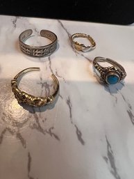 Toe Rings!  All Sizes Sterling And Stones Etc