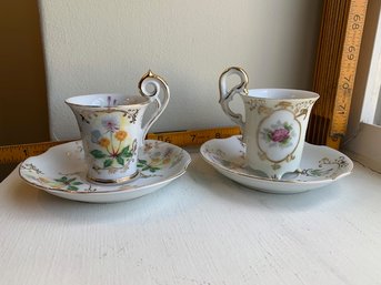 2 Occupied Japan Porcelain Tea Cups And Saucers  Ucago China