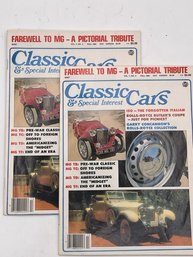 Classic Cars 2 Issues A Pictorial Tribute 1981