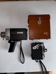 Vintage 8mm Movie Cameras Synchronex Super 8, DuJur 8, And