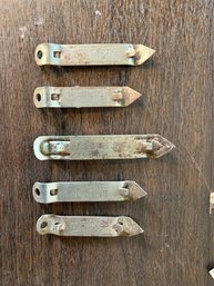 5 Vintage Bottle Openers  Schaefer, Ballantine, Pabst Etc