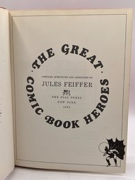 The Great Comic Book Heroes Jules Pfeiffer First Edition 1965 No Cover Fine Condition