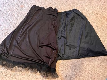 2 Vintage Black Slips