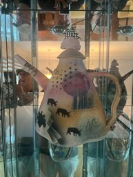 Memphis Style POTTERY TEAPOT 1990