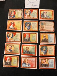 A Group Of 15 Mogul Toast Series Cards 1910