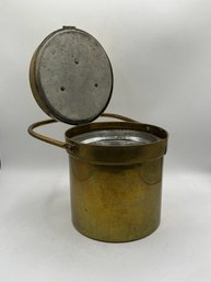 Brass Ice Bucket Pyrex Insert Eldorado By George Briard Hinge Needs Help