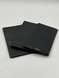 Set Of 3 Vintage Fine Leather Wallets Morrocan