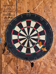 Dartboard With Steel Tipped Brass Darts