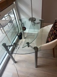 Glass Desk With Metal Legs