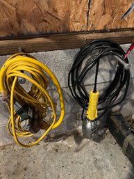 Multiple Heavy Duty Extension Cords With Lights Etc, See All Photos