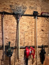 15 Tools 3 Rakes, Blower, Hoe, Shovels, Picks Etc