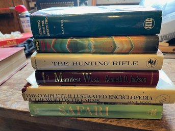 Group Of Books, Including Hunting Rifles, Manifest West, Hunting Arms Etc  6 In Total