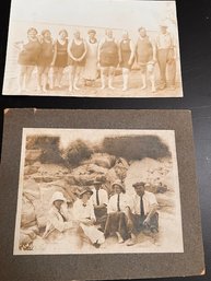 2 Early 20th Century Group Bathing Photos
