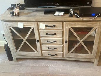 Grey Wood Entertainment Unit