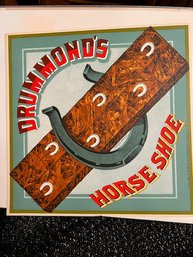 Drummonds Horse Shoe Label  Issued By British American Tobacco Ltd