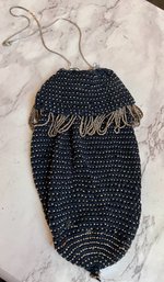 WoW Beaded Drawstring Evening Pouch