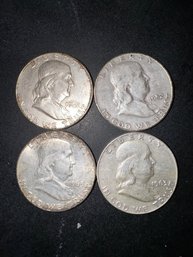 A Group Of 4 Liberty Half Dollars 1952, 62, 63  #16 ~ O On 52 And 65
