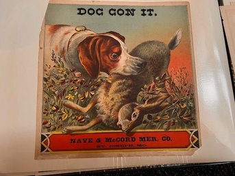 Dog Gon It Nave And McCord Mfg Crate Label