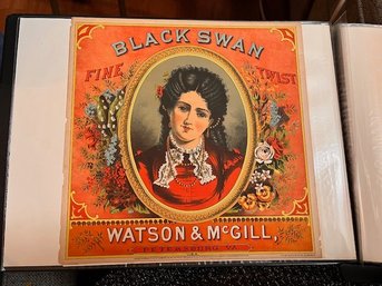 Black Swan Crate Caddy Label For Watson And McGill