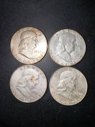A Group Of 4 Liberty Half Dollars  1961 And 1963 #18. 61 Is O