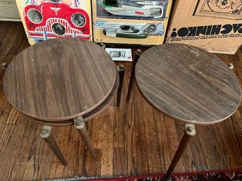 Set Of Three Formica Stacking Tables