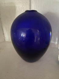 Cobalt Oval  Vase