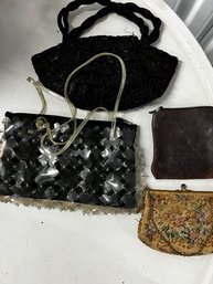 Group Of 4 Hand Bags And Change Purse Including RADA Made In Italy, And Josef