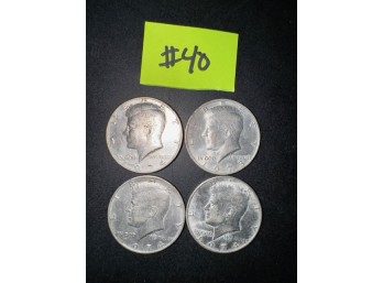 A Group Of 4 Kennedy Half Dollars #40