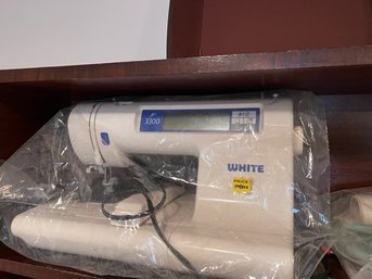 White Embroidery Machine # W3300  Barely Used All Instructions In Packaging