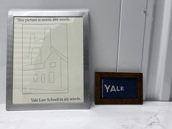 Yale Law School Memorabilia Framed