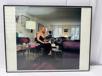 Framed Photo Of Elizabeth Wurtzel In Her Apartment
