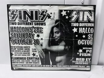 Sinis Show Poster With Elizabeth? Letter On Back From Amy?