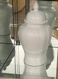 Large White CERAMIC Ginger Jar Over 16'